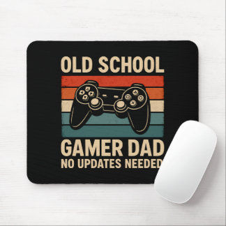 Old School Gamer Vater Retro Controller Mousepad