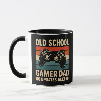 Old School Gamer Vater Retro Controller Tasse