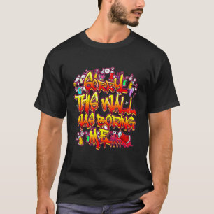 Old School Graffiti Letters Street Art Boring Wall T-Shirt
