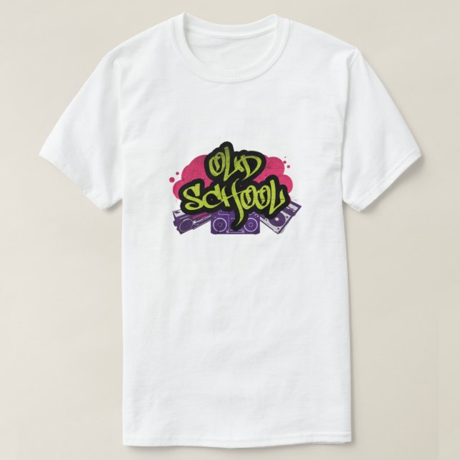 Old School Graffiti T - Shirt (Design vorne)
