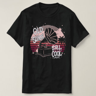 Old School ist immer noch cool, Vintage-Grammophon T-Shirt