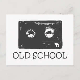 Old School Kasseette! Postkarte