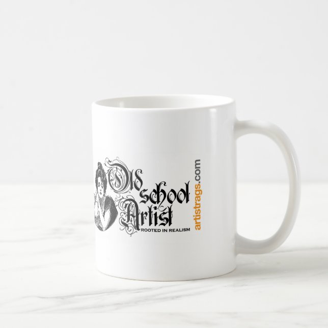Old School Künstler Tasse (Rechts)