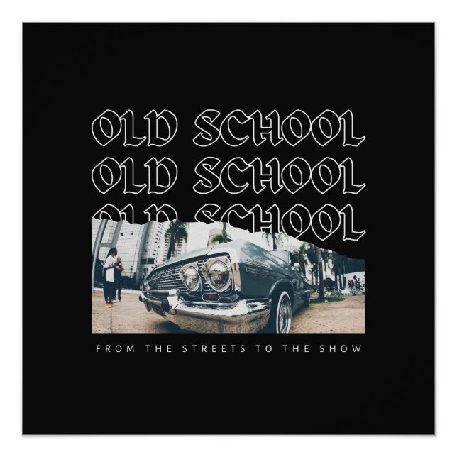 Old School Lowrider Tribute Poster (Vorderseite)