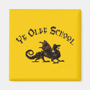 Old School - Medieval Dragon King Arthur Knights Magnet