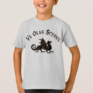 Old School - Mittelalterlicher Drache König Artus  T-Shirt