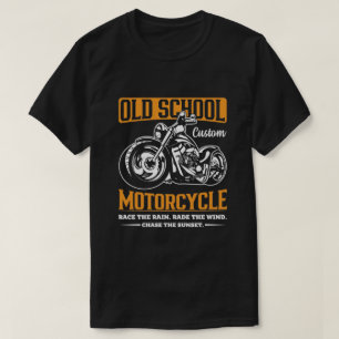 Old School Motorrad T-Shirt