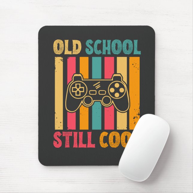 Old School noch Cool Retro Gamer Mousepad (Mit Mouse)