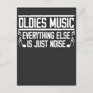 Old School Oldies Musikliebhaber 90er 80er Musiker Postkarte