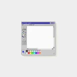 Old School Paint Windows Bildschirm Post It Notiz