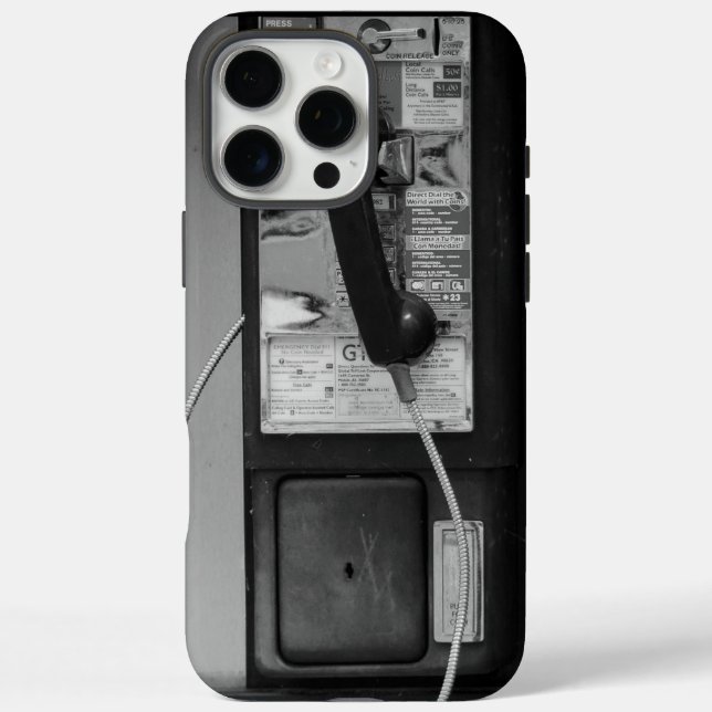Old School Pay Telefon iPhone Fall 16 Pro Max Hülle (Rückseite)