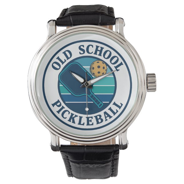 Old School Pickleball watch Armbanduhr (Vorderseite)