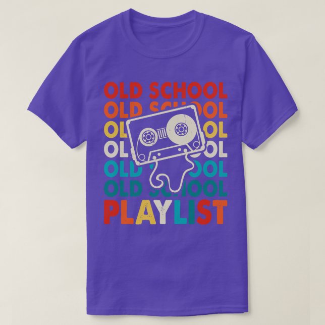 Old School Playlist T Shirt for Women 1 (Design vorne)