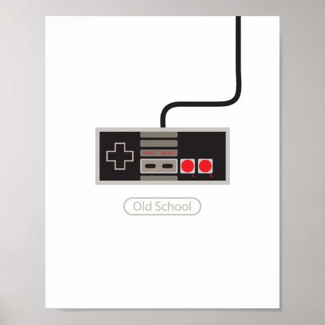 Old School Print Poster (Vorne)