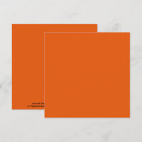 Old School Pumpkin Gewürz Orange Solid Color