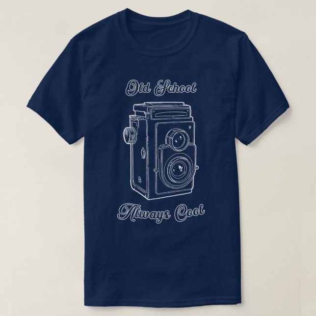 Old School Reflex Camera Fotograf 2 T-Shirt (Design vorne)