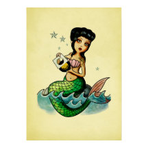Old School Reggae Mermaid
