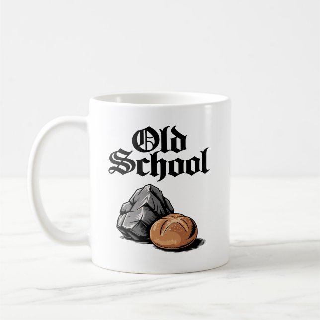 Old School Rock and Roll Kaffeetasse (Links)
