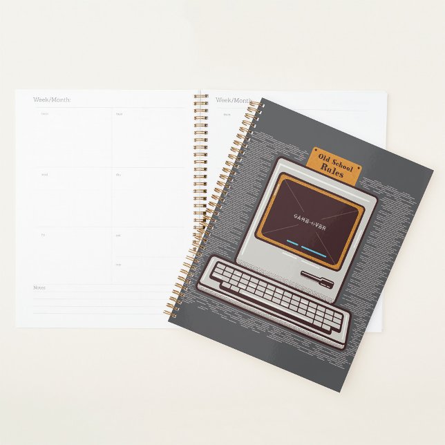 Old School Rules Retro-Computerspiel vorbei Planer (Von Creator hochgeladen)