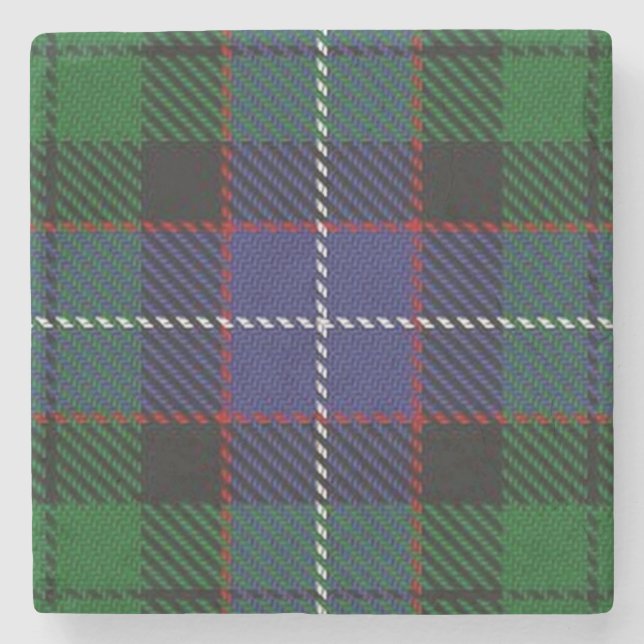 Old Schotten Tavern Clan Galbraith Tartan Steinuntersetzer (Vorderseite)