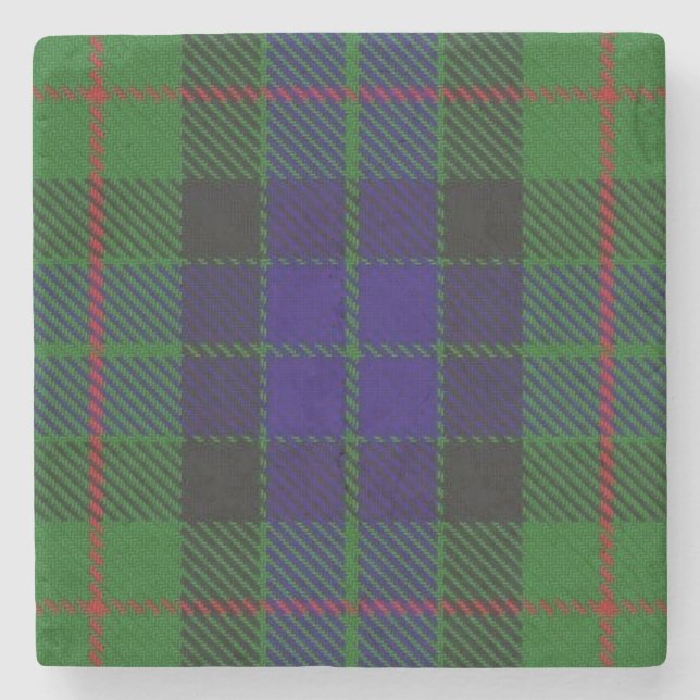 Old Schotten Tavern Clan Gunn Tartan Steinuntersetzer (Vorderseite)
