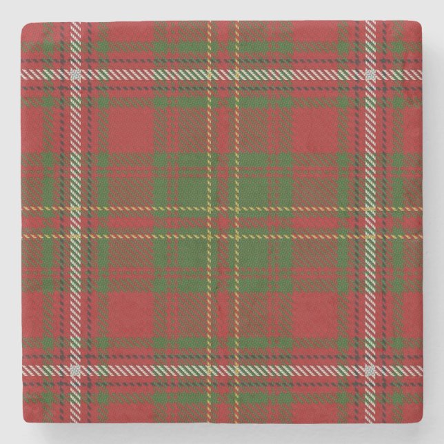 Old Schotten Tavern Clan Hay Tartan Steinuntersetzer (Vorderseite)