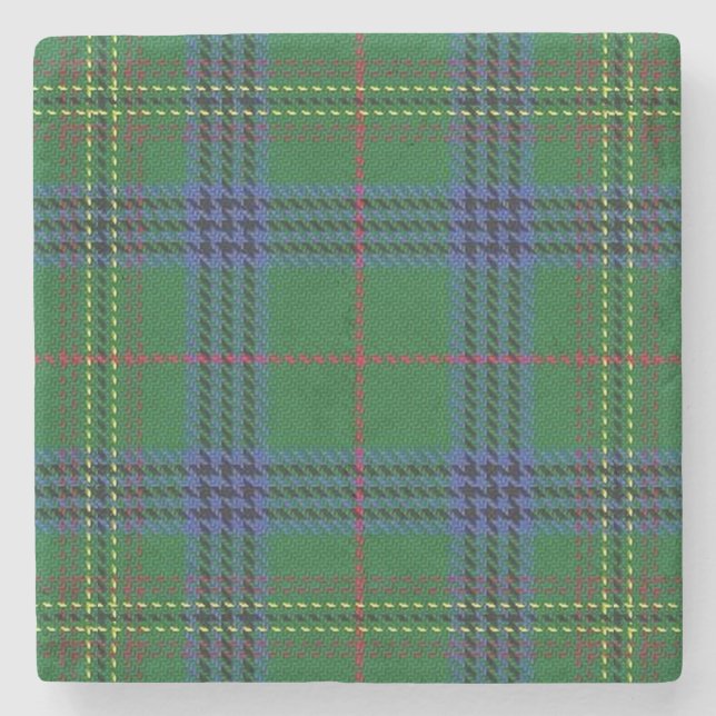 Old Schotten Tavern Clan Kennedy Tartan Steinuntersetzer (Vorderseite)