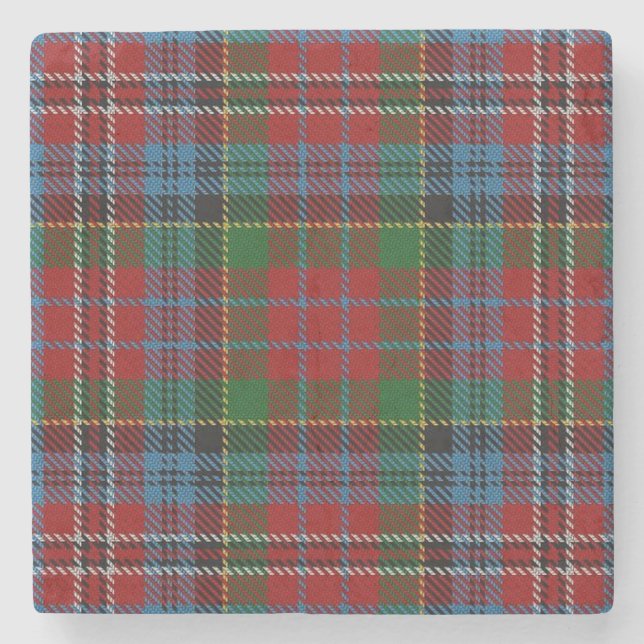 Old Schotten Tavern Clan Kidd Tartan Steinuntersetzer (Vorderseite)