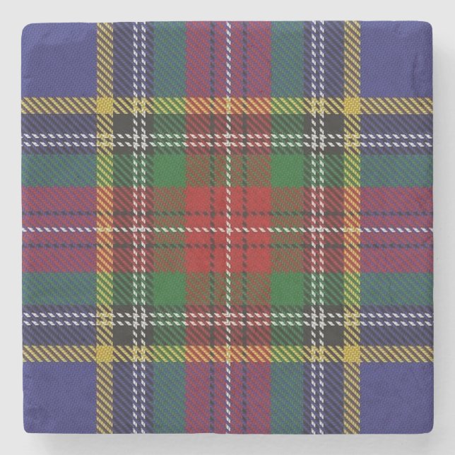 Old Schotten Tavern Clan MacBeth Tartan Steinuntersetzer (Vorderseite)