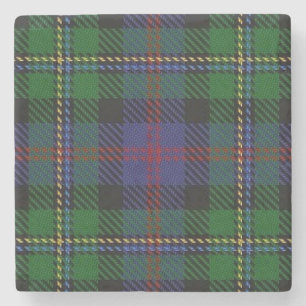 Old Schotten Tavern Clan Malcolm Tartan Steinuntersetzer
