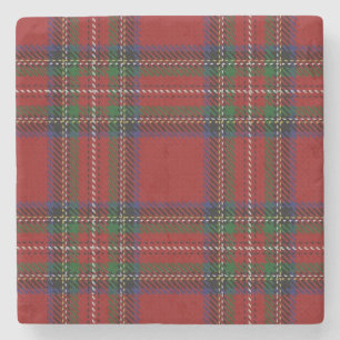 Old Schotten Tavern Clan Stewart Tartan Steinuntersetzer