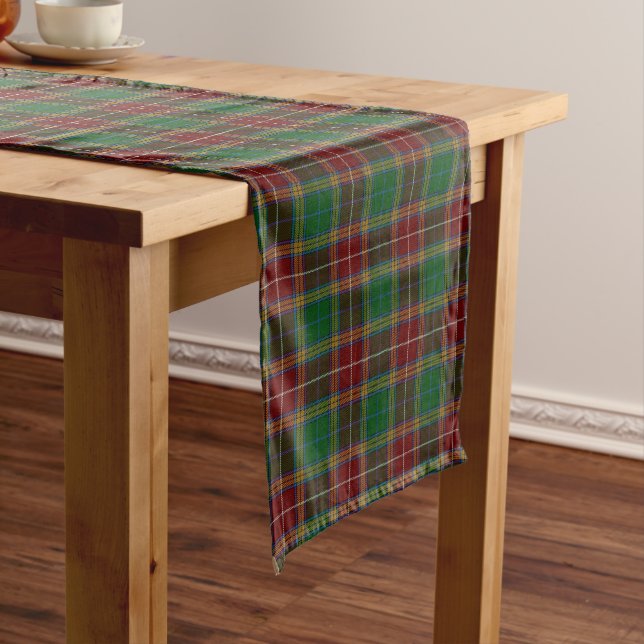 Old Scottish Clan Baxter Tartan Kariert Kurzer Tischläufer (Beispiel)