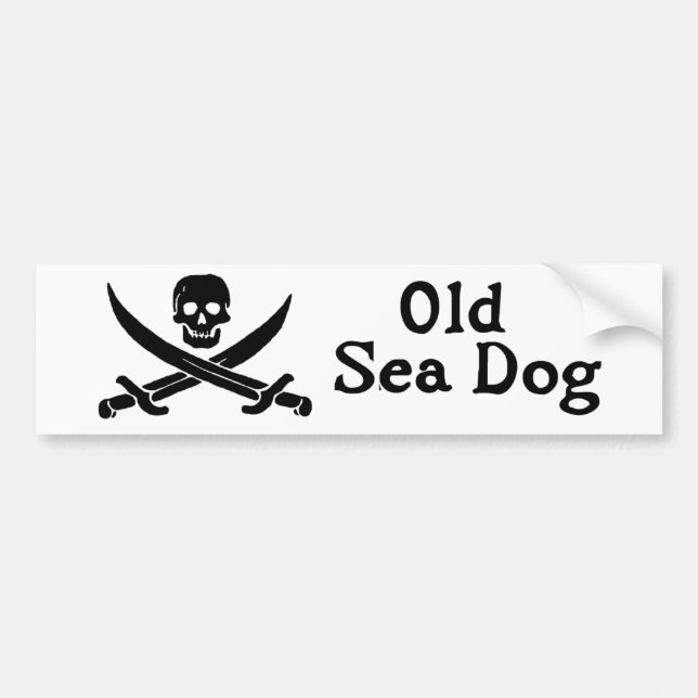 Old Sea Dog Autoaufkleber (Vorne)