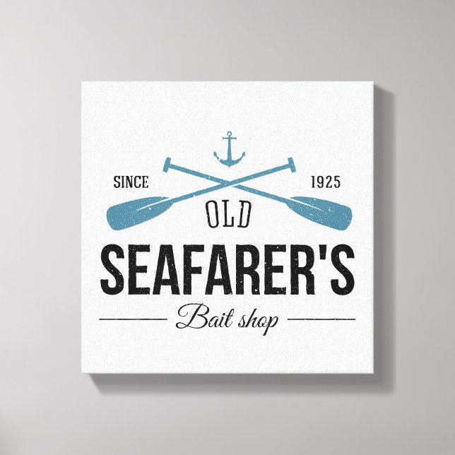Old Seafarers Bait Shop Leinwanddruck (Vorderseite)