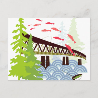 Old Sellwood Bridge Portland Postcard Postkarte