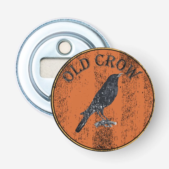 Old Senior Geezer - Old Crow Flaschenöffner (Vorderseite)