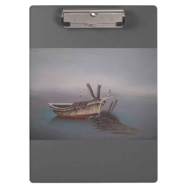 Old Skiff Clipboard Klemmbrett (Vorderseite)