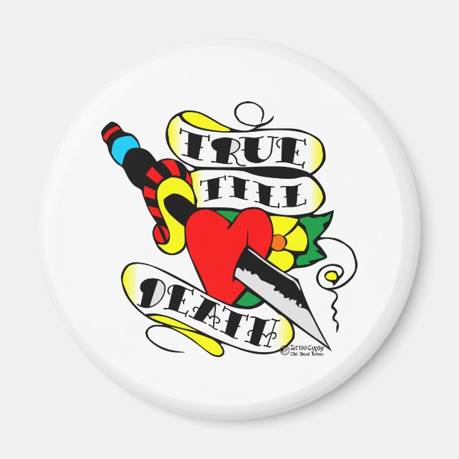 Old Skool Tattoo Wine tasting in der Fattoria Monc Magnet (Vorne)