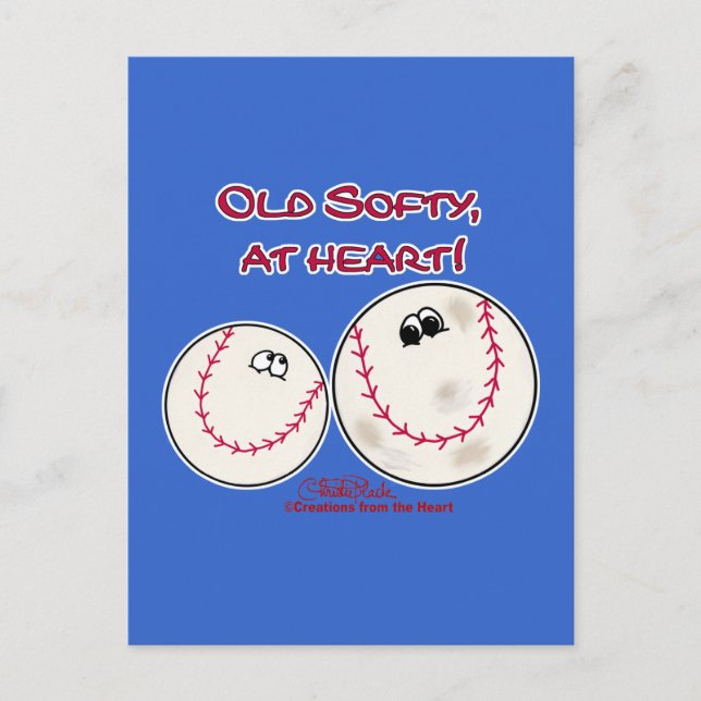 Old Softy im Herzen Postkarte (Vorderseite)