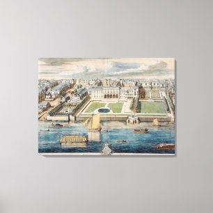Old Somerset House am Strand, graviert von Jean Leinwanddruck