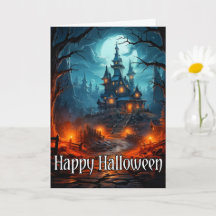 Old Spooky Mansion Happy Halloween