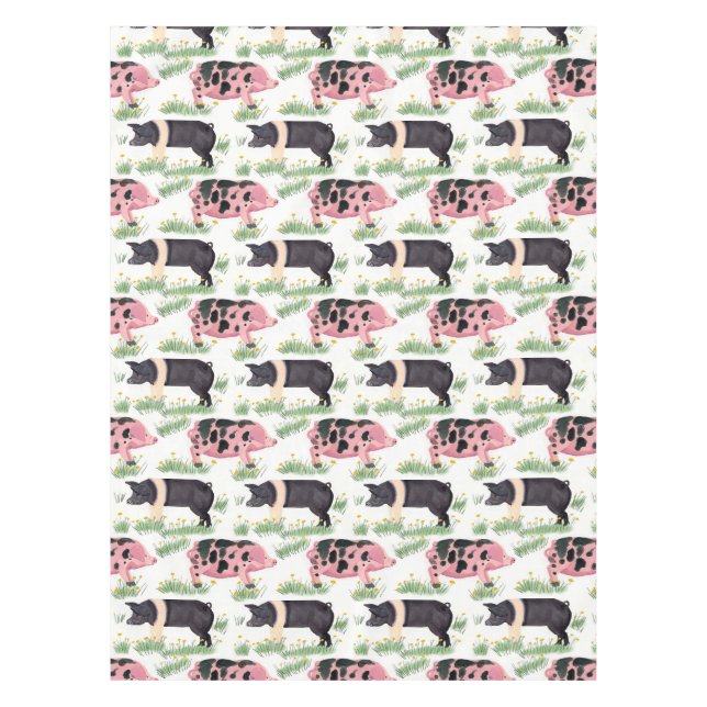 Old Spot Pig Blanket Tischdecke (Vorderseite)