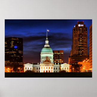 Old St. Louis Courthouse Closeup Poster