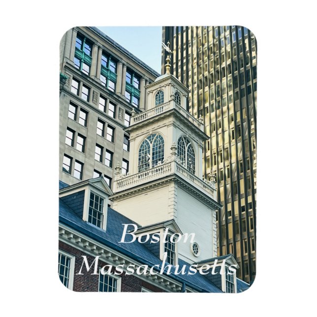 Old Staat House in Boston Massachusetts Magnet (Vertikal)
