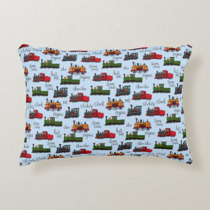 Old Steam Trains Clickety Clack Choo Puff Baby Bu Dekokissen