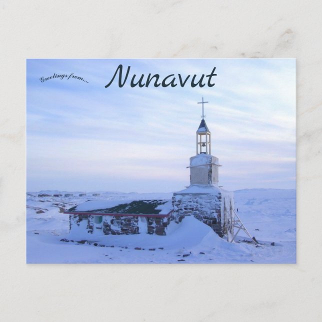Old Stone Church Kugaaruk Nunavut Kanada Postkarte (Vorderseite)