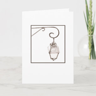 Old Street Light Card Karte