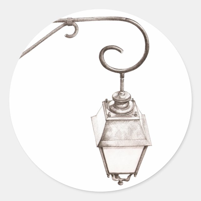 Old Street Light Sticker (Vorderseite)