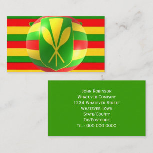 Old Style Hawaiian Flag Visitenkarte