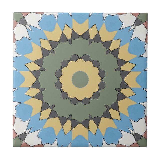 Old Style Spanish Tile Browns Fliese (Vorderseite)